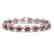 16.93 CTW Tourmaline & Diamond Halo Bracelet 10K White