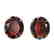 18 CTW Garnet Designer Solitaire Stud Earrings 18K