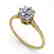 1.01 CTW Certified VS/SI Diamond Ring 14K Yellow Gold - 2