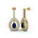 2.25 CTW Sapphire & Micro Pave VS/SI Diamond Earrings - 2