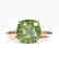 6 CTW Cushion Cut Green Tourmaline Designer Solitaire