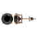 3 CTW Fancy Black VS Diamond Solitaire Stud Earrings - 2