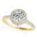 1.55 CTW Certified VS/SI Diamond Solitaire Halo Ring
