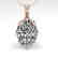 1 CTW VS/SI Oval Diamond Solitaire Necklace 14K Rose - 2