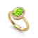 1.75 CTW Peridot & Micro VS/SI Diamond Ring Solitaire - 2