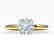 2 CTW Aquamarine Designer Inspired Solitaire Engagement