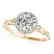 1 CTW Certified VS/SI Diamond Solitaire Halo Ring 14K