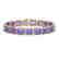 25.36 CTW Tanzanite & Diamond Halo Bracelet 10K Rose