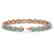 10.76 CTW Swiss Topaz & Diamond Halo Bracelet 10K Rose - 2