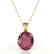 9 CTW Ruby Designer Solitaire Necklace 18K Yellow Gold - 2