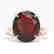 9 CTW Garnet Designer Solitaire Engagement Ring 14K