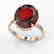 9 CTW Garnet Designer Solitaire Engagement Ring 14K - 2