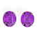 18 CTW Amethyst Designer Solitaire Stud Earrings 14K