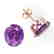 18 CTW Amethyst Designer Solitaire Stud Earrings 14K - 2
