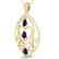3.50 CTW Sapphire & Micro VS/SI Diamond Heart Necklace - 2