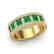 2.34 CTW Emerald & Micro Pave VS/SI Diamond Designer B& - 2