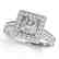 1.6 CTW Certified VS/SI Princess Diamond Solitaire Halo - 2
