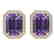 9.40 CTW Amethyst & Micro Pave VS/SI Diamond Halo