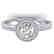 1.1 CTW Certified VS/SI Diamond Solitaire Micro Halo
