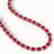 58.59 CTW Ruby & Diamond Halo Necklace 10K Rose Gold - 2