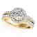 1.5 CTW Certified VS/SI Diamond Solitaire Halo Ring 14K