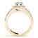 1.5 CTW Certified VS/SI Diamond Solitaire Halo Ring 14K - 2