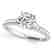 1 CTW Certified VS/SI Diamond Solitaire Ring 14K White