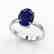 3.50 CTW Sapphire Designer Inspired Solitaire Ring 18K - 2