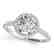 1.4 CTW Certified VS/SI Diamond Solitaire Halo Ring 14K - 2