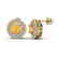 1.25 CTW Citrine & Micro Pave VS/SI Diamond Earrings - 2