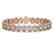 15.8 CTW Oval Diamond Designer Bracelet 18K Rose Gold
