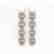 5.33 CTW Oval Diamond Designer Earrings 18K Rose Gold