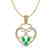 3 CTW Emerald & Micro Pave Designer Inspired Heart - 2