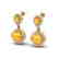 5 CTW Citrine & Micro Pave VS/SI Diamond Earrings