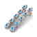 5 CTW Aquamarine & VS/SI Diamond Tennis Earrings 10K