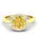 2 CTW Citrine & Halo VS/SI Diamond Micro Pave Ring 18K