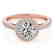 1.55 CTW Certified VS/SI Diamond Solitaire Halo Ring