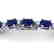 15 CTW Sapphire & VS/SI Diamond Eternity Bracelet 10K