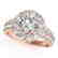 1.75 CTW Certified VS/SI Diamond Solitaire Halo Ring