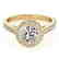 1.3 CTW Certified VS/SI Diamond Solitaire Halo Ring 14K