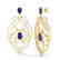 7 CTW Tanzanite & Micro Pave VS/SI Diamond Earrings - 2