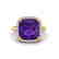 6 CTW Amethyst & Micro Pave Halo VS/SI Diamond Ring