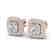 2.16 CTW Micro Pave VS/SI Diamond Earrings Solitaire
