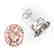 18 CTW Morganite Designer Solitaire Stud Earrings 18K - 2