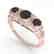 1.00 CTW Black Diamond Art Deco Ring 14K Rose Gold - 2