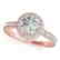 1.51 CTW Certified VS/SI Diamond Solitaire Halo Ring