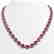 35.13 CTW Amethyst & Diamond Halo Necklace 10K Rose