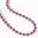 35.13 CTW Amethyst & Diamond Halo Necklace 10K Rose - 2
