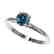 0.77 CTW Certified Intense Blue SI Diamond Solitaire