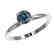 0.77 CTW Certified Intense Blue SI Diamond Solitaire - 2
